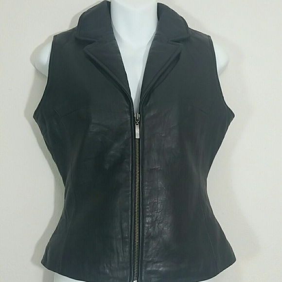 zony leather vest
